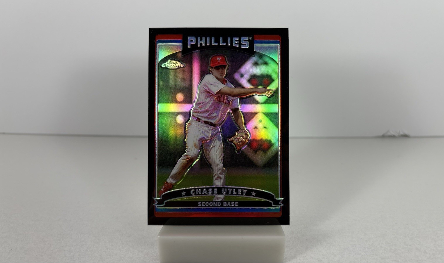 2006 Topps Chrome - Chase Utley - Black Refractor - 171 - /549 RARE
