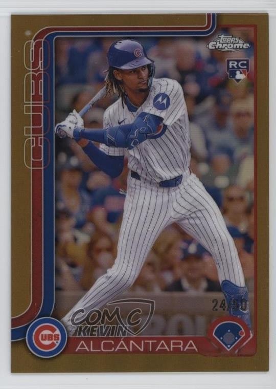 2025 Topps Chrome Gold Refractor 24/50 Kevin Alcantara #173 Rookie RC