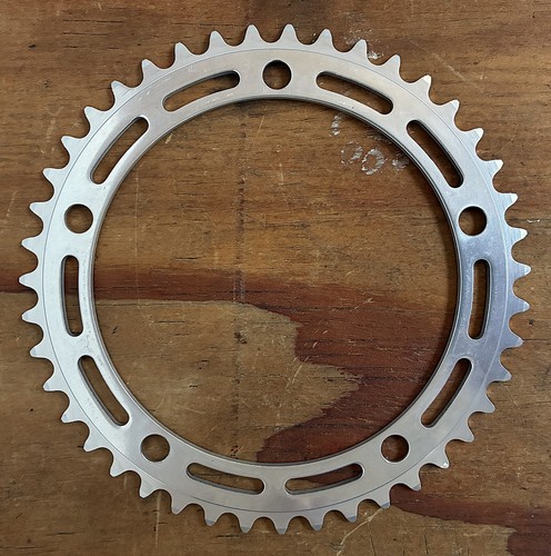 NOS Campagnolo Super Record 43 Tooth 3/32" Chainring - 144 BCD - Italy - Diamond - Afbeelding 2 van 7