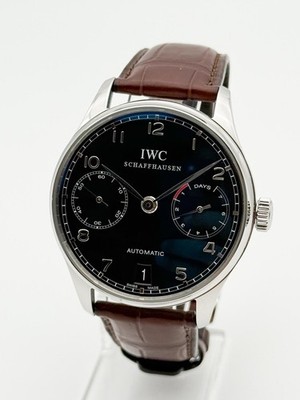IWC Portugieser Automatic - 7 Days - FULL SET - BLACK/SCHWARZ - TOP CONDITION