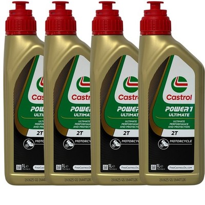 4x1 Li Castrol Power 1 Ultimate 2-Takt Racing Motorradöl API TC JASO FD Mischöl
