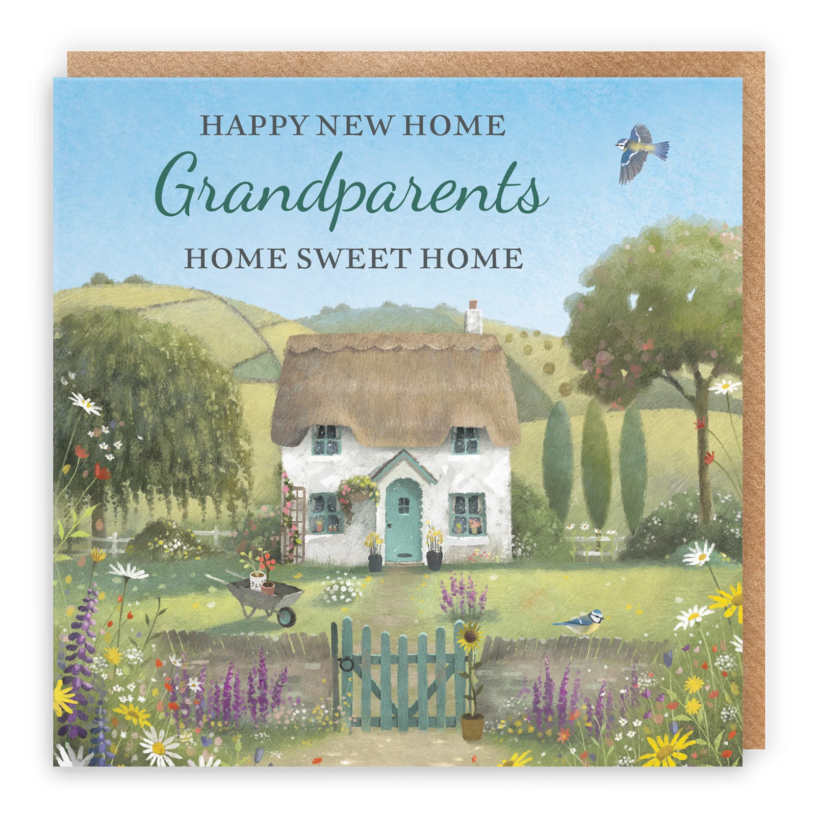 Grandparents New Home Card Thatched Cottage Milo's Gallery