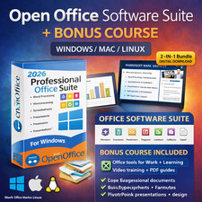 Open Office Home and Student per Windows Mac Linux - Office Software Suite 2026