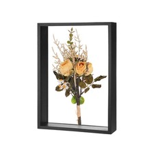 Dried Flower Frame, 8 x 12 Inch Wooden Shadow Box Frame Black