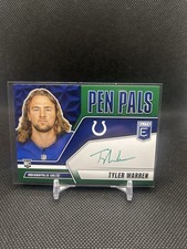 2025 Donruss Elite Tyler Warren Pen Pals Auto Green Ink /99? On Card SP #PP-TWA