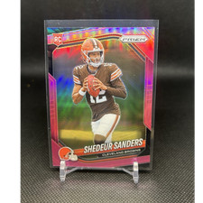 Panini 2025 Prizm Pink Prizm Rookie Shedeur Sanders #302 Cleveland Browns