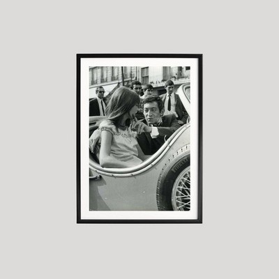 Serge Gainsbourg Classic Black and White Poster Wall Art Print BW348