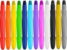 Easy Face Paint Crayons - Non-Toxic Face Painting Kit - 12 Colors Including S...