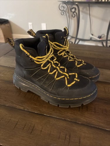 Dr. Martens Doc Buwick Lace Up Utility Black Boots US Mens 7 Women’s 8