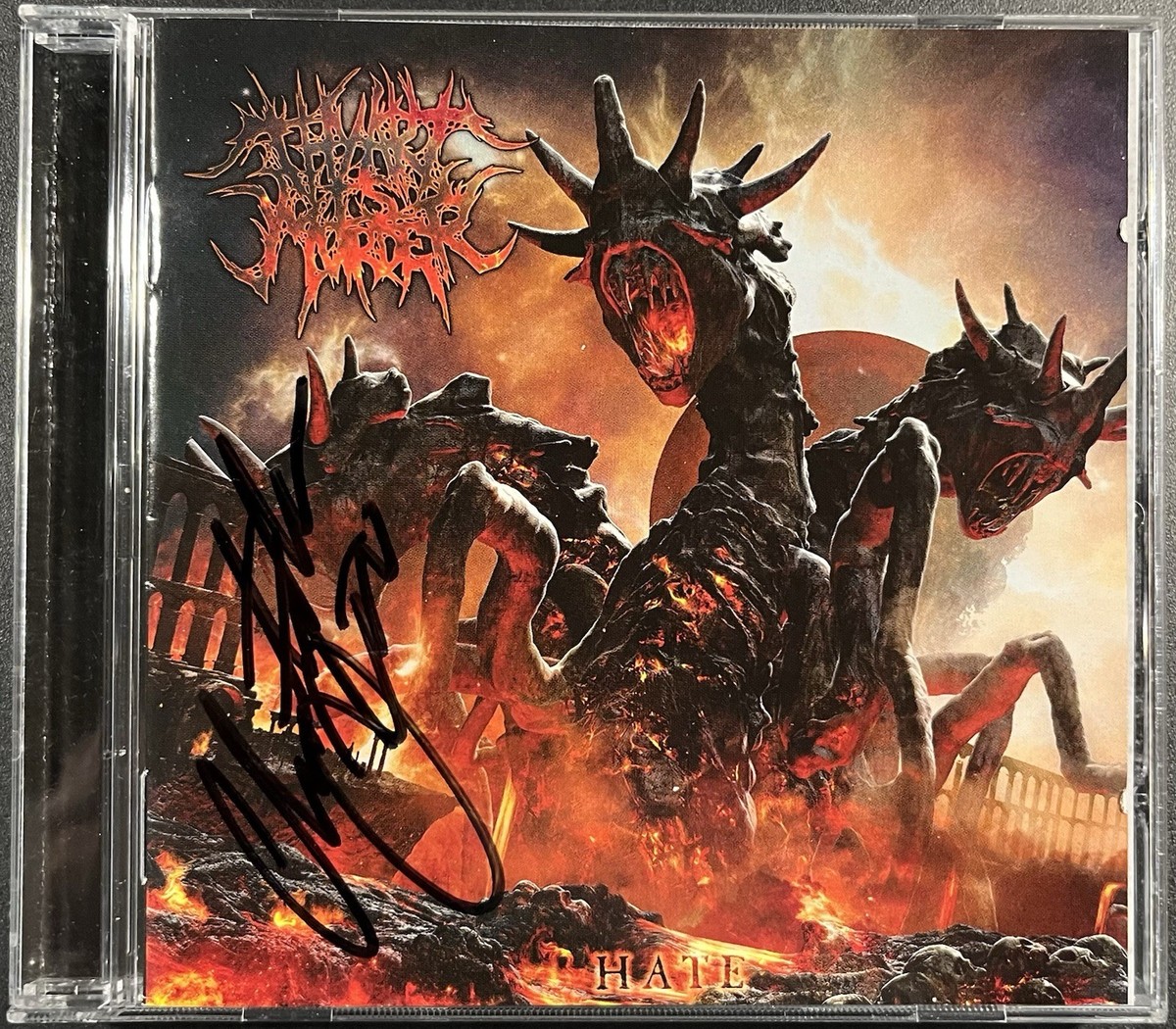 Thy Art is Murder - Hate CD (signed by CJ) Deathcore Metal