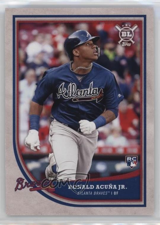 2018 Topps Big League Ronald Acuna Jr Ronald Acuña Jr #369 Rookie RC 1ok7