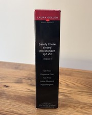 Laura Geller BARELY THERE Tinted Moisturizer MEDIUM SPF 20 Oil Free 1.25 oz NOS