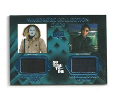 Upper Deck James Bond No Time To Die Dual Relic Card Rami Malek Lashana Lynch
