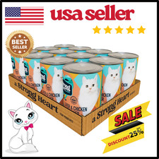 A Strong Heart Canned Wet Cat Food Liver Chicken Dinner 13.2 oz Cans Pack of 12 2.92 per gallon