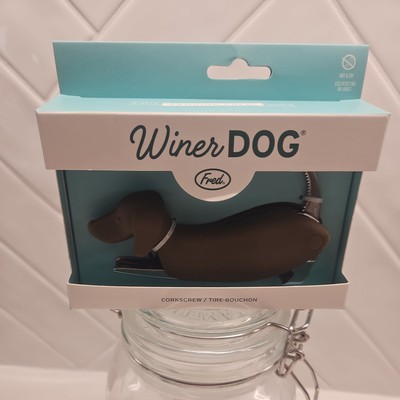 Qpractiko – Dog-shaped Corkscrew | Polished Stainless Steel | Teflon Spiral Anti-adherent | Two Stroke System | Includes Blade And Sheet Opener