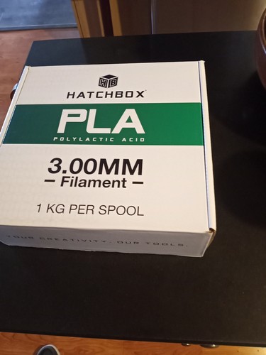 New Unused Hatchbox 3D Printer Filament PLA 3.00 MM Filament 1 KG Blue FREE SHIP - Picture 2 of 5