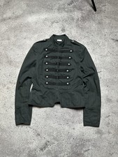 00s Napoleon Jacket Hussar Blazer Gothic Y2K Hype Womens S Black
