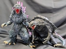 Millennium Godzilla Gamera 3 Soft Vinyl Figure Set Banpresto Collectible Japan