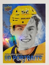 2025-26 Upper Deck Series 1 - UD Portraits Matthew Wood #P-27 (RC)