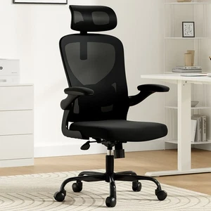 Home Office Desk Chair Mesh High Back Lumbar Support Arm HeadRest Recline Swivel