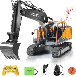 RC Excavateur 17 Chaîne 3 en 1 Jouets de construction, 17 Télécommande de canal Vehi