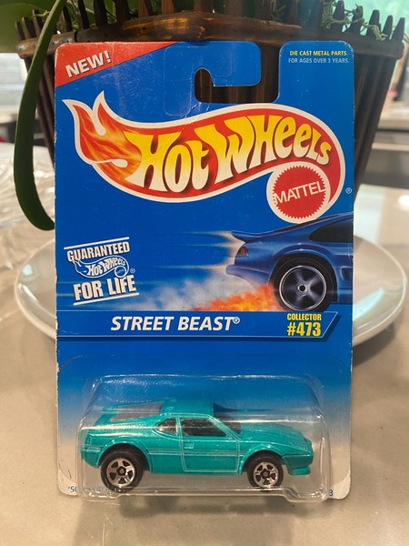 1996 Hot Wheels Street Beast GrüN Variante 1:64 #473 Bmw Auto 5-Speichen-image