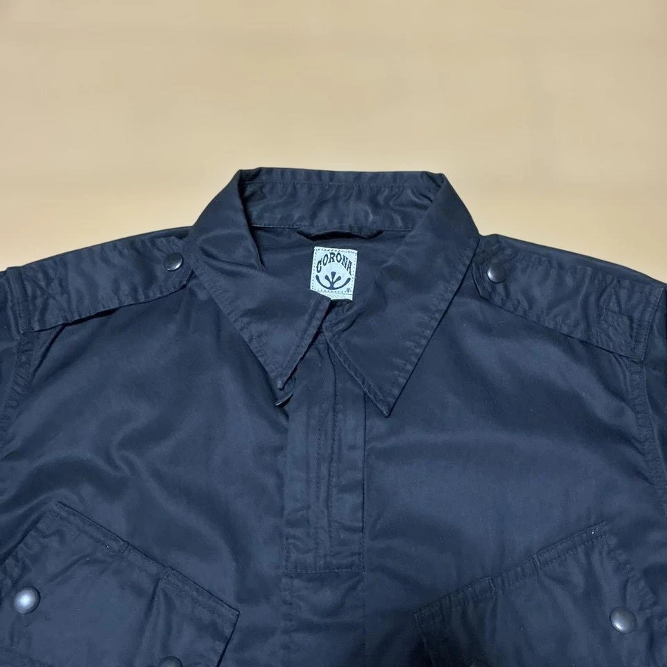 CORONA Utility Jacket XL Black 100% Cotton Workwear Coat - Image 2 of 4