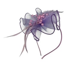 Ladies Pearls Headband Fascinator Alice band Wedding Party Prom Royal Ascot Race