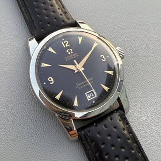 1950 Omega Seamaster Calendar Ref 2557 4 Automatic Cal 355 Black Dial Watch