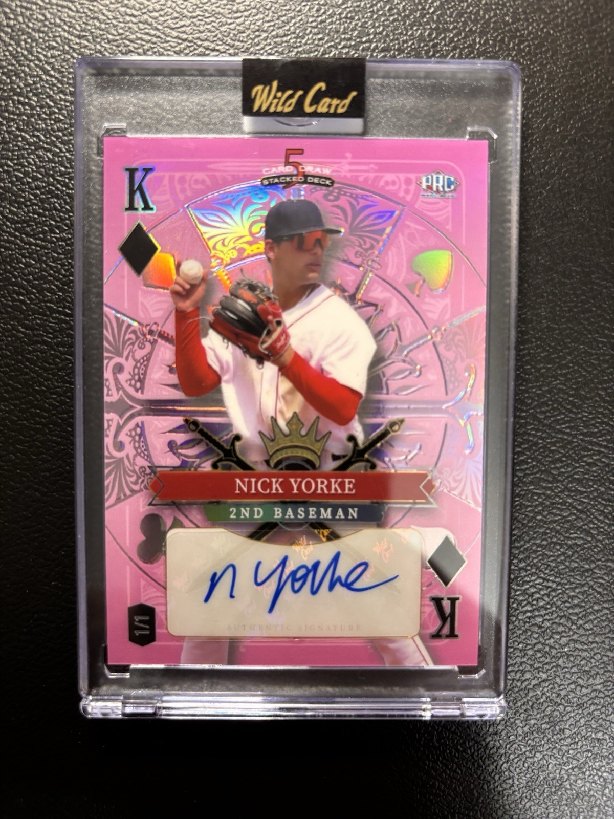 2024 Wild Card Nick Yorke King of Diamonds Auto 1/1 view 3