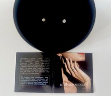 Beautiful La Diamantaire 9ct White Gold Earrings with 0.20 ct Diamonds RRP €600