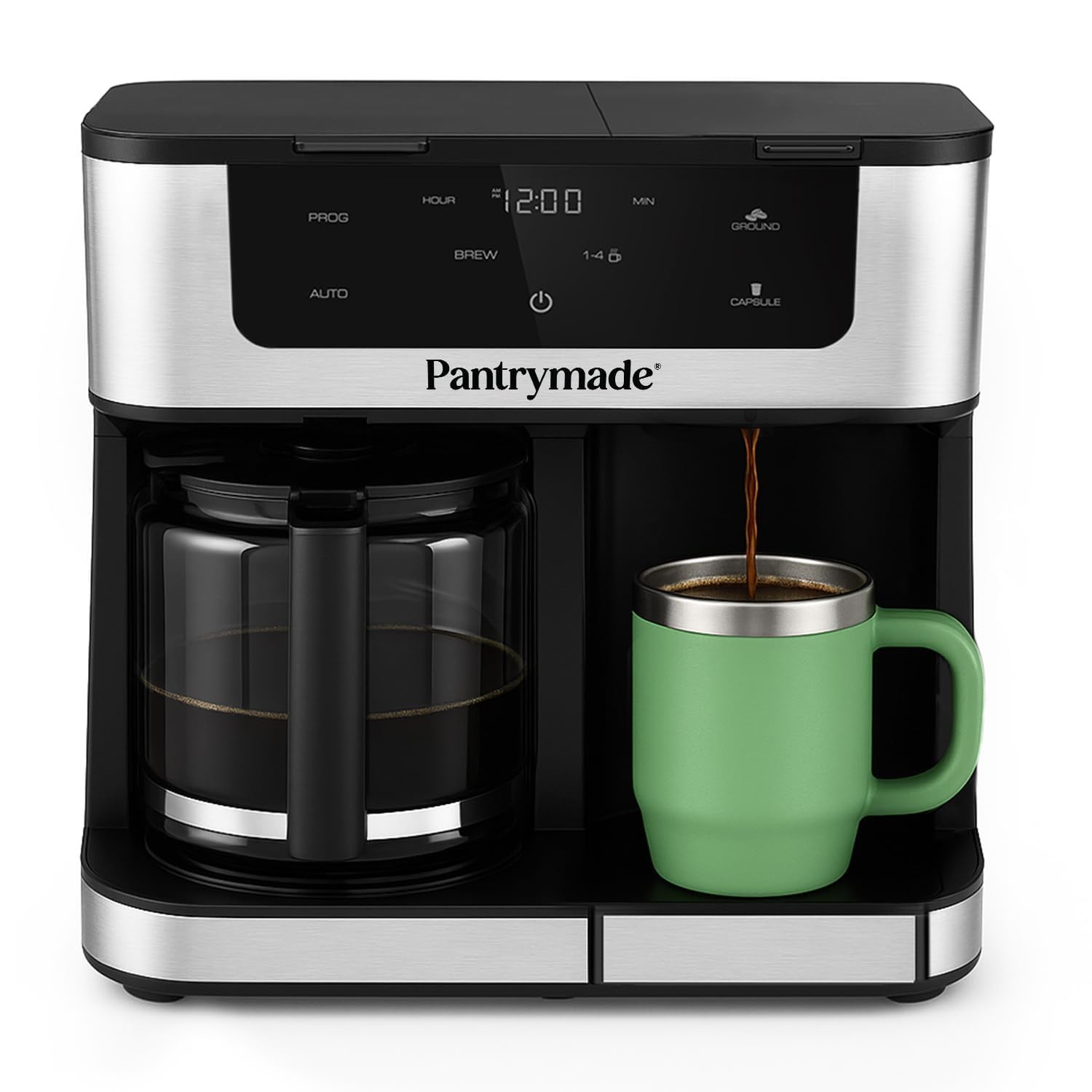 & Single Serve Brewer Programmable K-cup Compatible