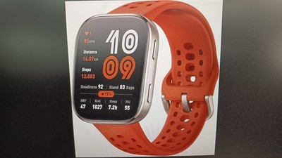 SW-0250 Amazfit Bip 6 red Smart Watch 46mm,1.97  AMOLED Display B-WARE