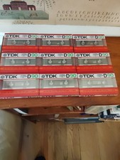 Lot of 9 TDK D 90 Blank Audio Cassettes Sealed 1985 Japan/USA Normal Bias