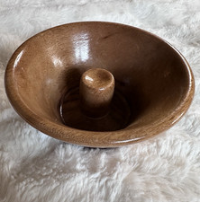 Handmade Two-Toned 5" Wooden Nut Bowl
