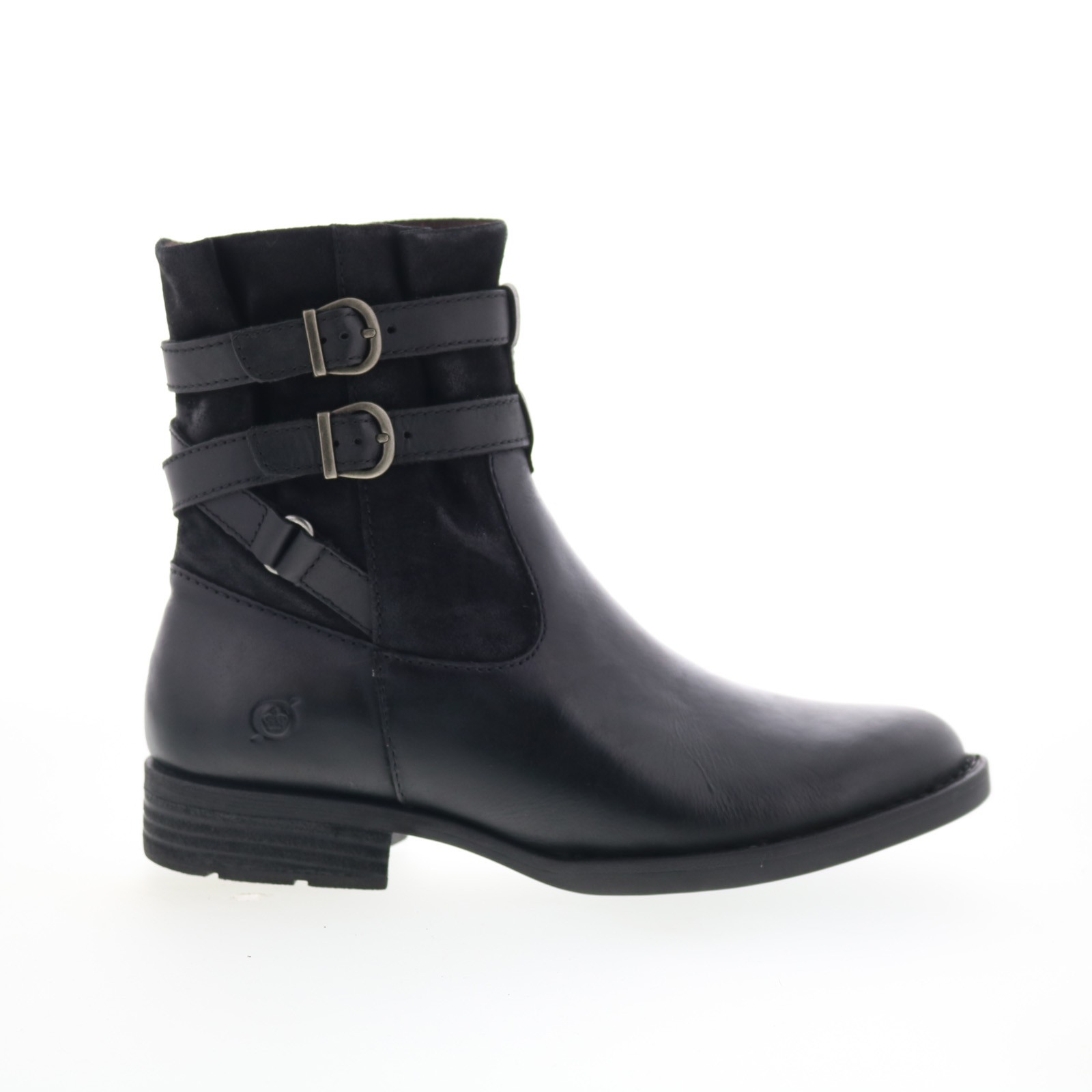 Born Brynne BR0026300 Womens Black Leather Zipper Casual Dress Boots 6 4090₽