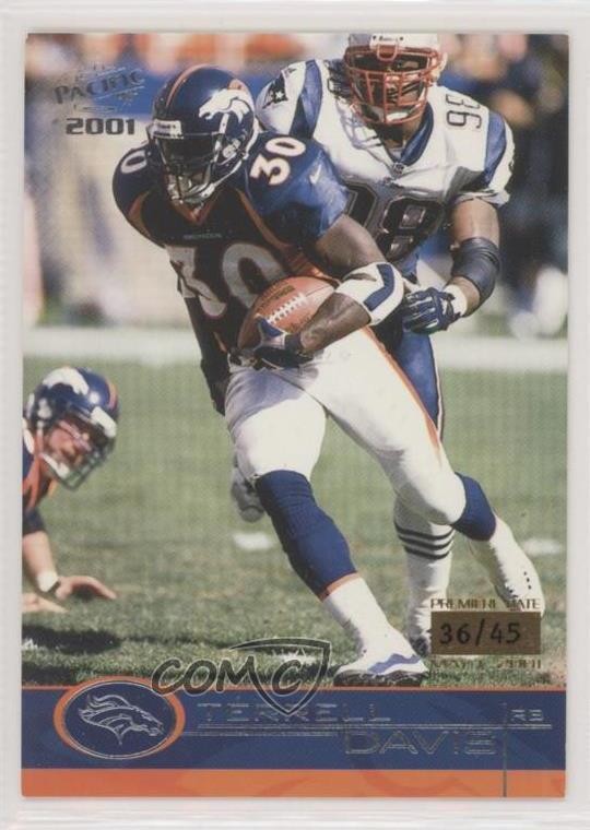 2001 Pacific Premiere Date 36/45 Terrell Davis #136 HOF 2p6