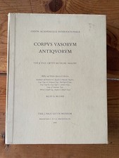 Getty Malibu ANCIENT VASES - CORPVS VASORVM ANTIQVORVM Bareiss 1998