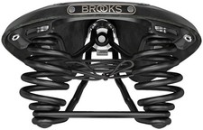Brooks Flyer Saddle - Steel, Carved Black