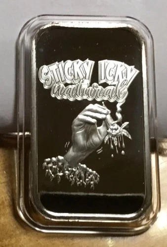 CASTRONOMICS 1oz Silver STICKY ICKY NATURAL Proof Limited Edition 29 of 160
