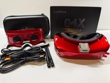 Skyzone 04X V2 FPV Goggles (Red) w/Receiver Module upgrade