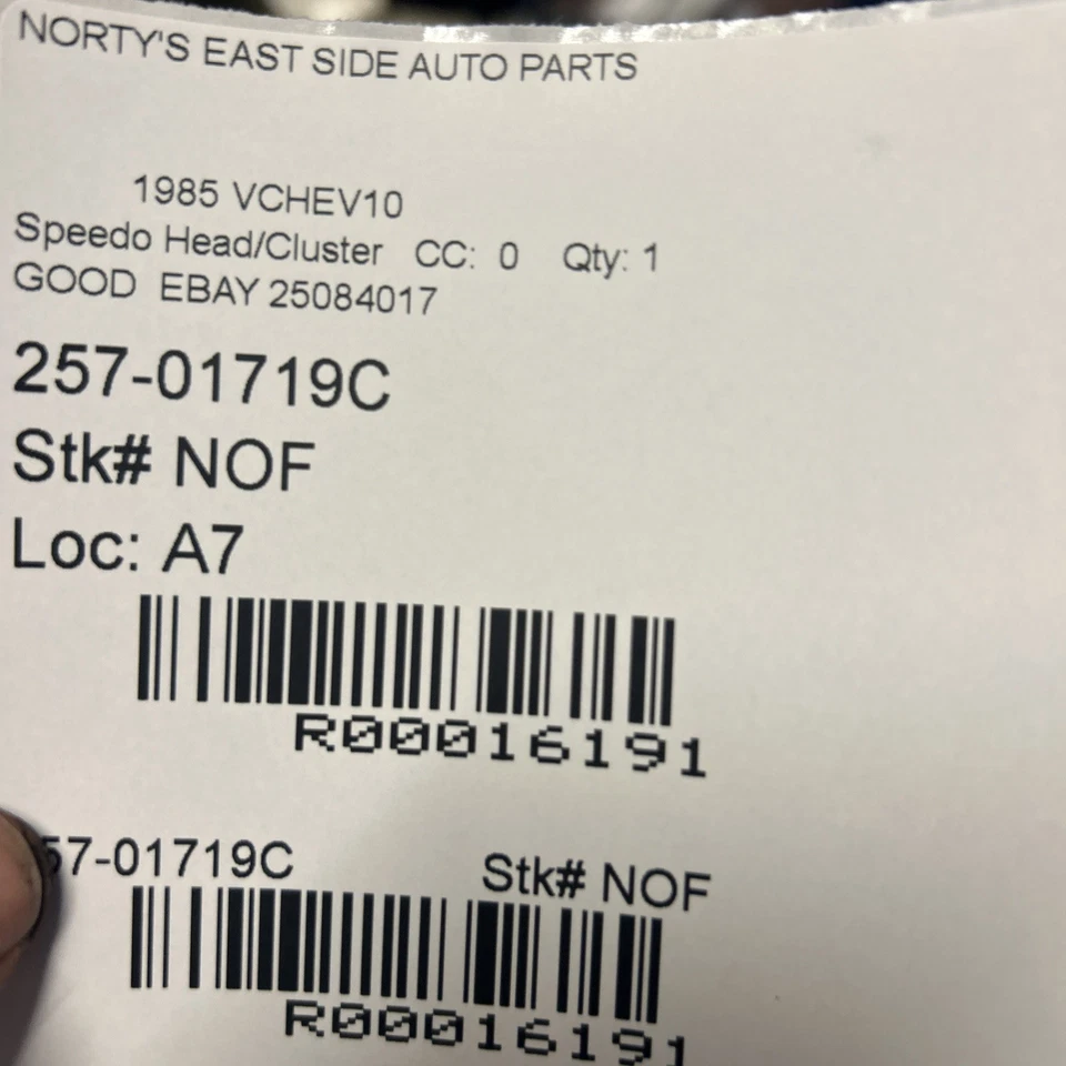 Chevrolet G20 1985 velocímetro clúster  Foto 2 de 4