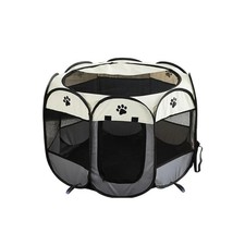Foldable Pet Playpen Oxford Cloth Portable Pet Tent Fence for Cats and Small ...