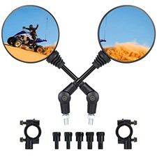 Motorcycle Mirrors with 7/8" Handlebar Mount, ATV Mirrors Compatible with ATV