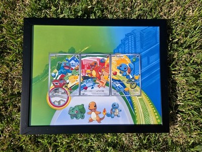 SQUIRT キャラクター フレームアート Bulbasaur Charmander Squirtle MEP 037 038 039 Promo Art Frame 11 x