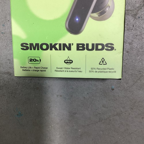 Auriculares internos inalámbricos Skullcandy Smokin' Buds - negros verdaderos nuevos en caja - Imagen 2 de 5