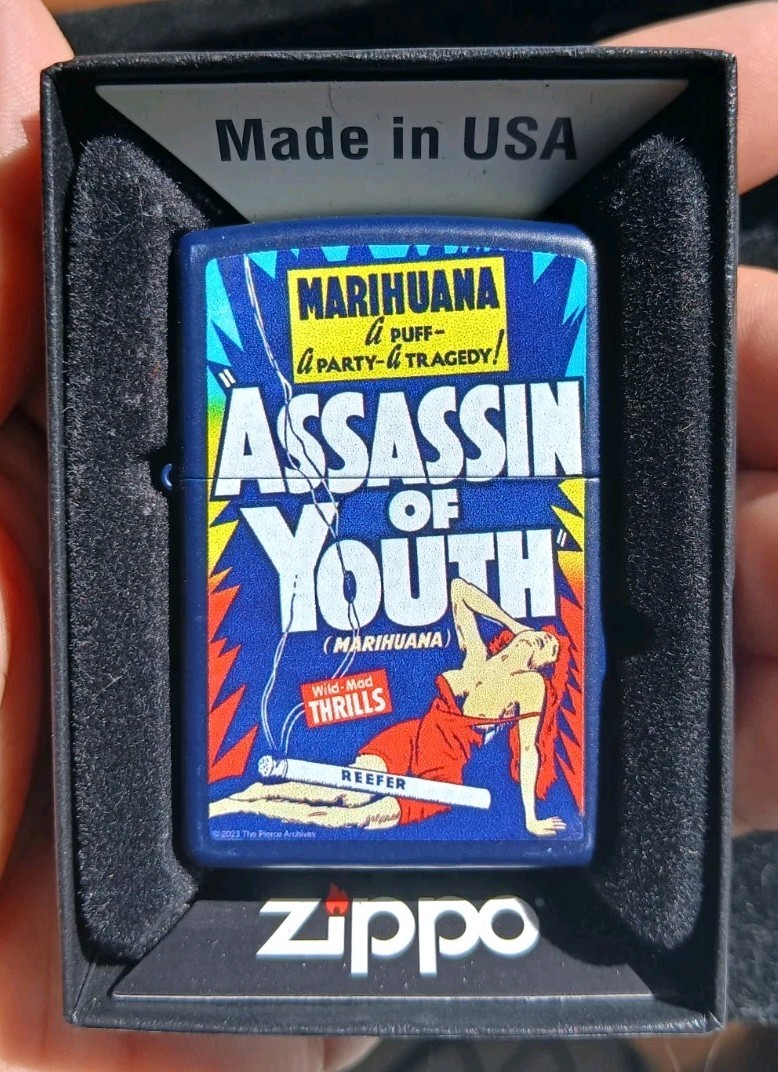 New In Box Blue 1938 Film Marijuana 420 Weed Oop