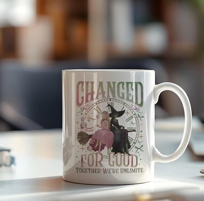 Disney Changed For Good Wicked Inspired Design White Coffee Mug