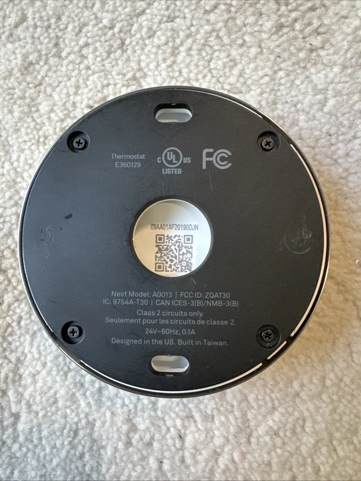 Nest 01A T100577 Silver 2st Generation Stainless Steel Wi-Fi Learning Thermostat - Image 3 of 4