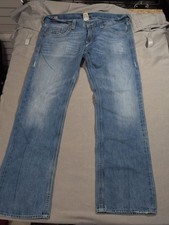 True Religion Bobby Big QT Mens Jeans Blue Straight Leg Made in USA